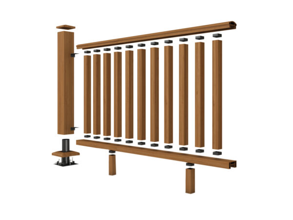 Brown Balustrade Post and Rail System (1.8m) - Image 2
