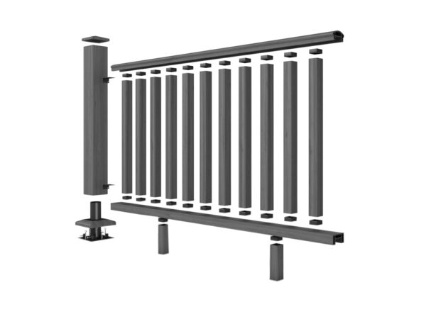Grey Balustrade Post and Rail System (1.8m) - Image 7