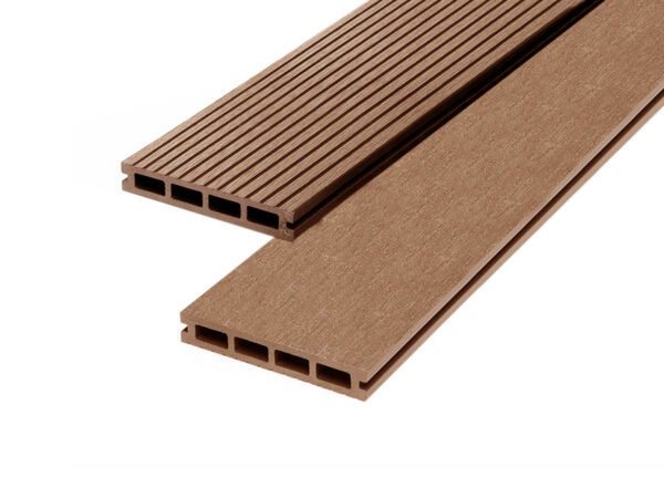 Brown 23mm Double Sided Estandar Decking Board (146mm x 3,600mm)