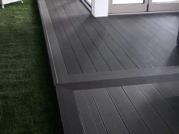 Grey 23mm Double Sided Estandar Decking Board (146mm x 3,600mm) - Image 2