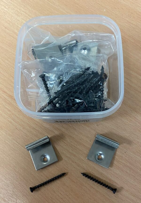 Tub of 30 x Starter Clips & 30 x Screws - Image 2
