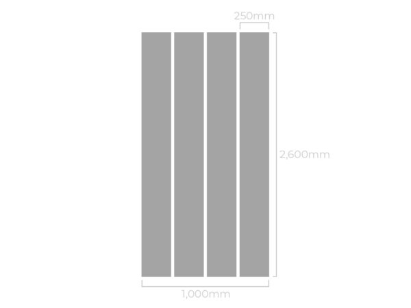 White Gloss - Neptune 250 - PVC Wall Panels 250mm (4 Pack) - Image 6