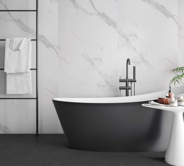 Matt Carrara Marble - Neptune 250 - PVC Wall Panels 250mm (4 Pack) - Image 2