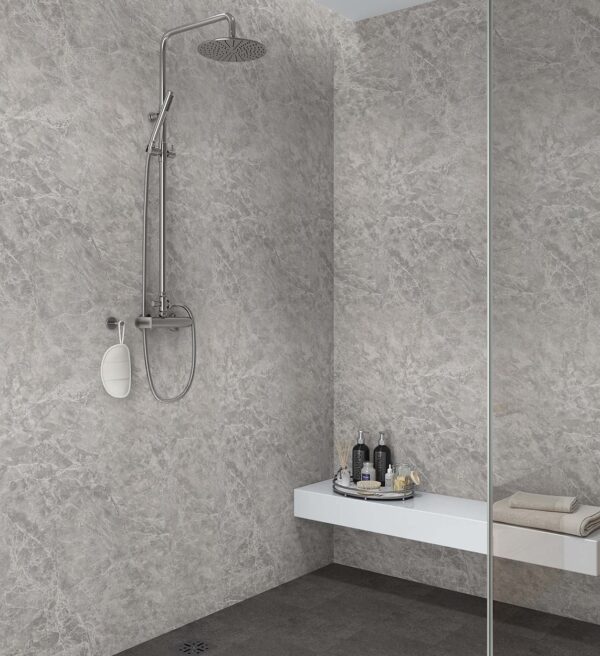 Bardiglio Marble 1m - Neptune 1000 - PVC Wall Panel - 1m - (Single Pack) - Image 2