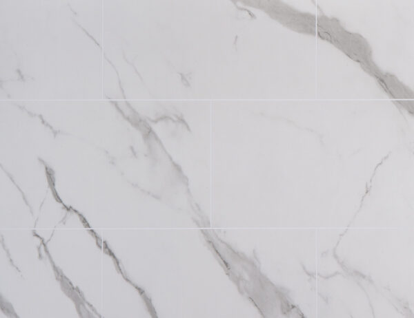 Grout Line Matt Carrara Marble Tile - - Neptune 1000 - PVC Wall Panel - 1m - (Single Pack)