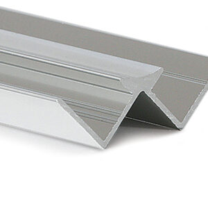 Aluminium Internal Corner (for 10mm panels) Satin 2.4m