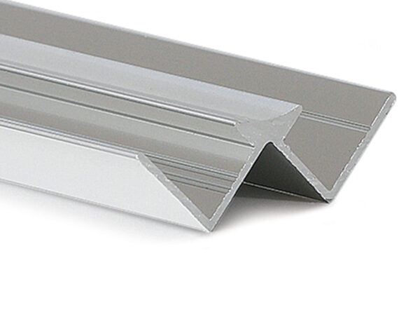 Aluminium Internal Corner (for 10mm panels) Satin 2.4m