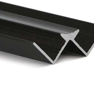 Aluminium Internal Corner (for 10mm panels) Black 2.4m