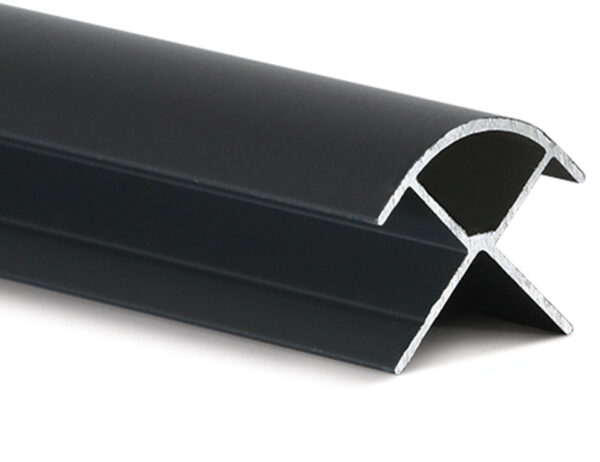 Aluminium External Corner (for 10mm panels) Black 2.4m
