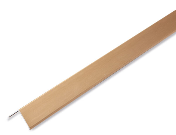 Aluminium Right Angle Trim (for 10mm panels) Gold 2.4m