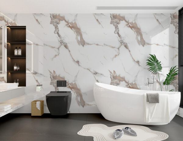 Bronze Carrara Marble - Super Matt - PVC Wall Panels 1m (Single Pack)
