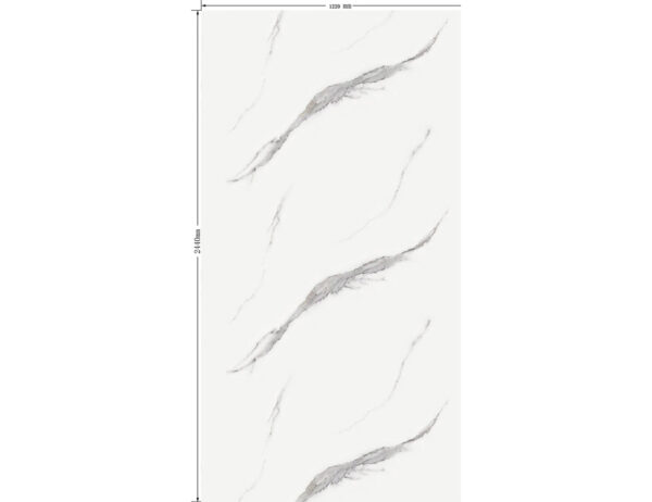 Charcoal Carrara Marble - Super Matt - PVC Wall Panels 1m (Single Pack) - Image 2