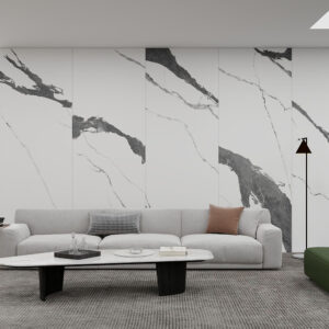 Charcoal Carrara 1000 - Odyssey SPC Wall Panel 1m