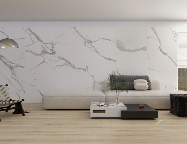 Grey Carrara 1000 - Odyssey SPC Wall Panel 1m