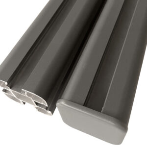 Grey 1.86m Aluminum Fence Post