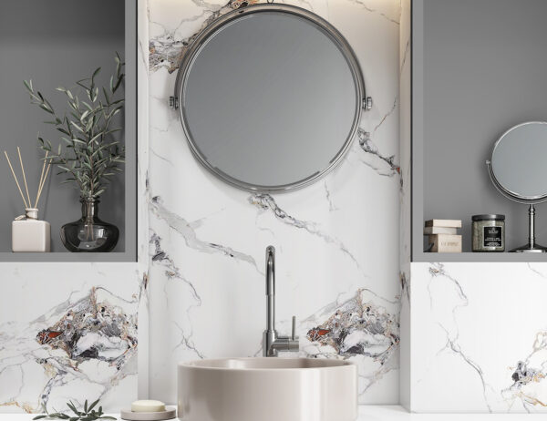 Onyx Carrara Marble - Super Matt - PVC Wall Panels 1m (Single Pack) - Image 4