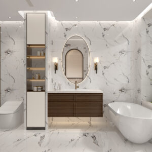 Onyx Carrara Marble - Super Matt - PVC Wall Panels 1m (Single Pack)