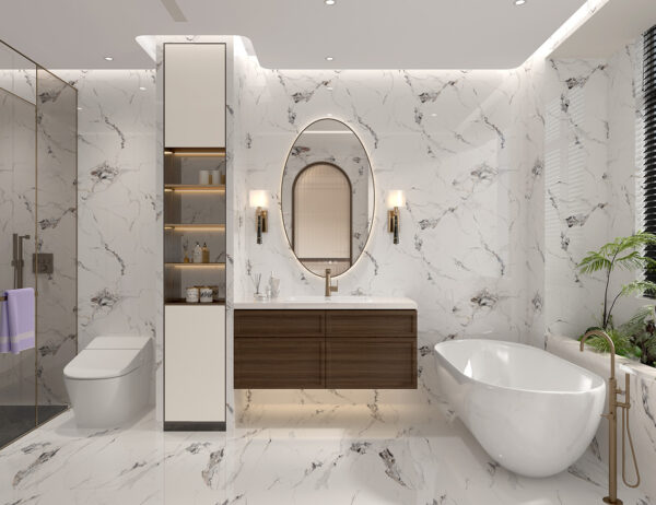 Onyx Carrara Marble - Super Matt - PVC Wall Panels 1m (Single Pack)
