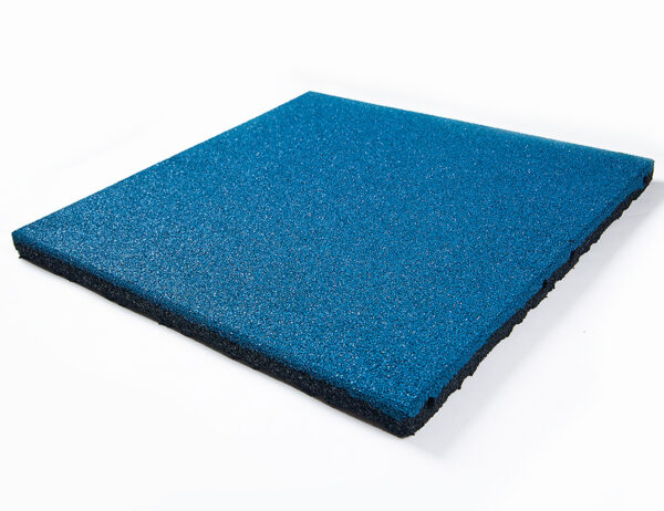 Rubber Tile 30mm Blue 500mm x 500mm