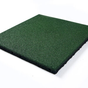 Rubber Tile 30mm Green 500mm x 500mm