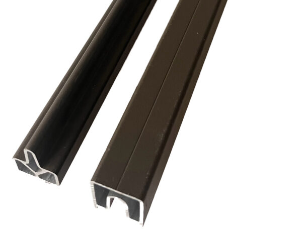 Composite Fencing Top Bottom Fence Trims & Accessories Brown
