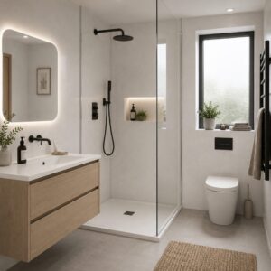 White Concrete - Neptune 1000 - PVC Wall Panel - 1m - (Single Pack)